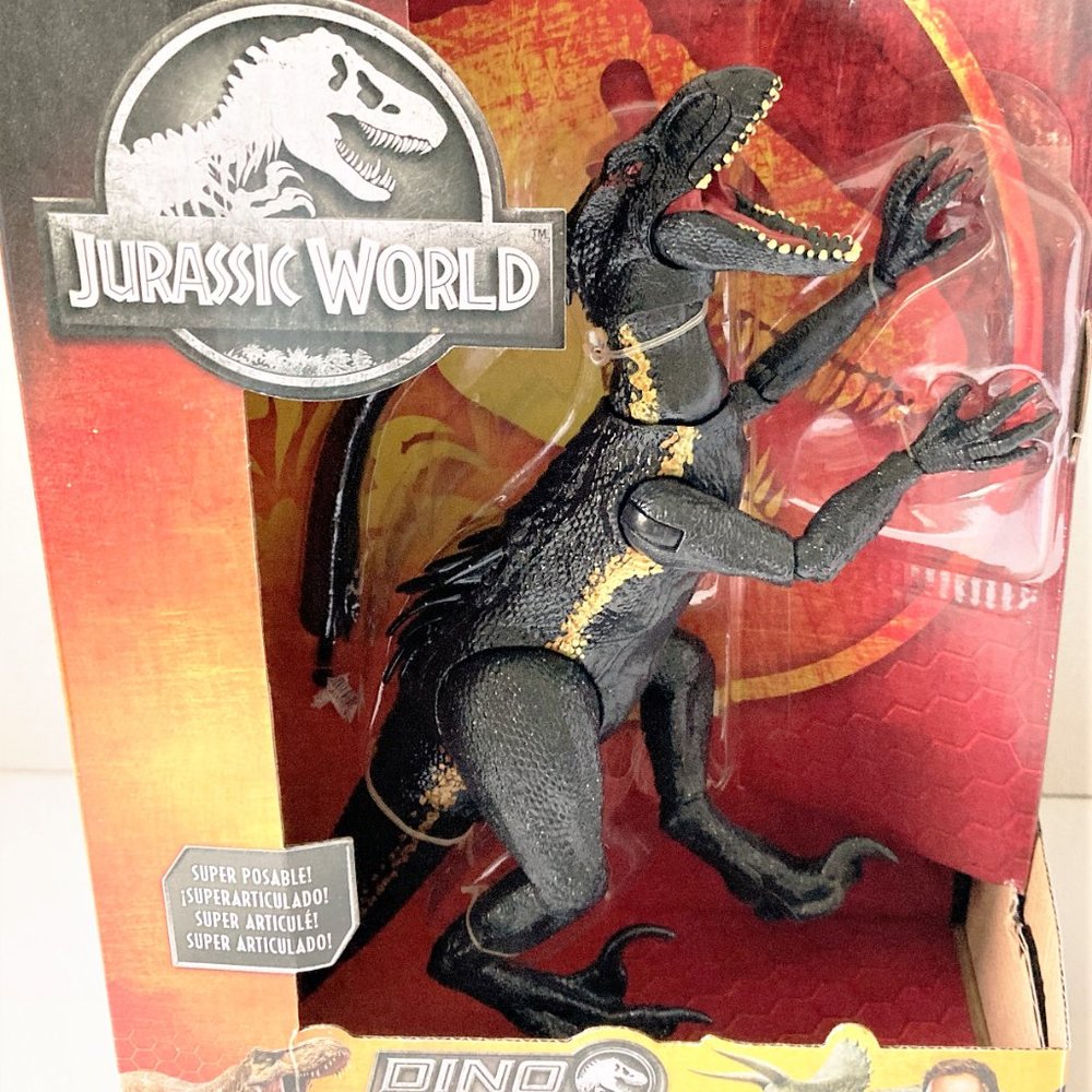 NWT Dinosaur 993532-p Jurassic raptor adjustable Collectors card Black Gold